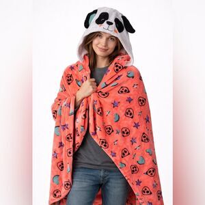 Cozy Hooded Blanket with Fun Patterns